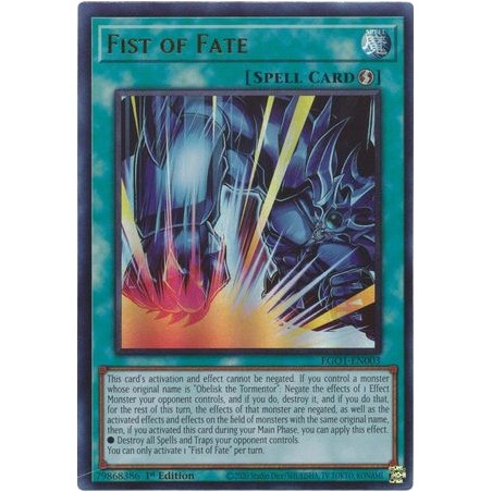 Egyptian God Deck: Obelisk - Fist of Fate