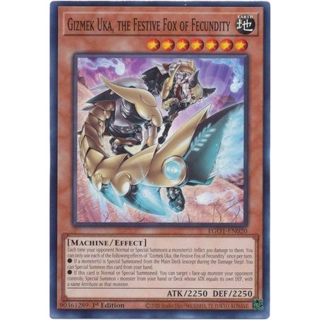 Egyptian God Deck: Obelisk - Gizmek Uka, the Festive Fox of Fecundity