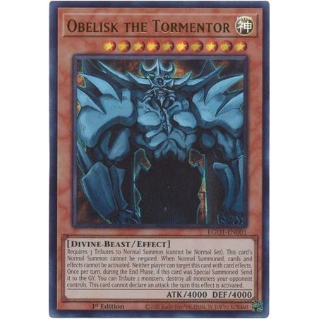 Egyptian God Deck: Obelisk - Obelisk the Tormentor