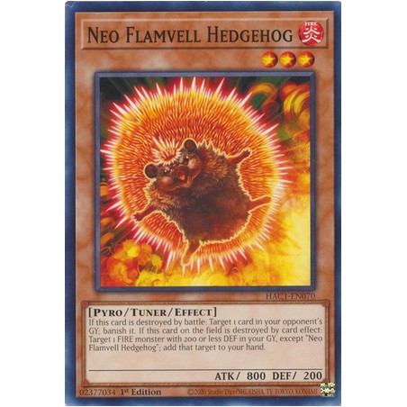 Hidden Arsenal: Chapter 1 - Neo Flamvell Hedgehog