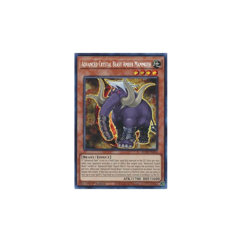 Crystal Revenge - Advanced Crystal Beast Amber Mammoth