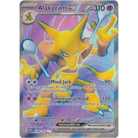 Scarlet & Violet 151 - Alakazam ex - 188/165