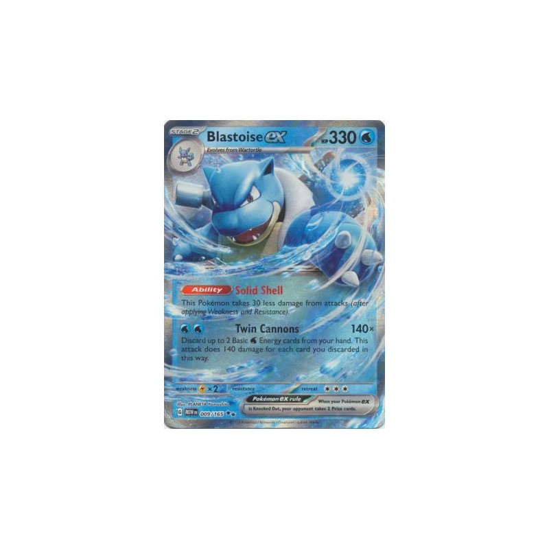 Scarlet & Violet 151 - Blastoise ex - 009/165