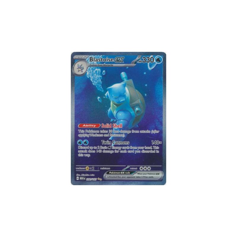 Scarlet & Violet 151 - Blastoise ex - 200/165