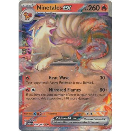 Scarlet & Violet 151 - Ninetales ex - 038/165