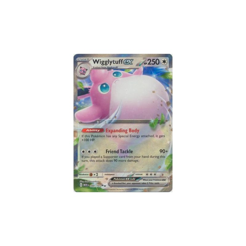 Scarlet & Violet 151 - Wigglytuff ex - 040/165