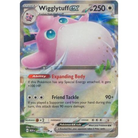 Scarlet & Violet 151 - Wigglytuff ex - 040/165