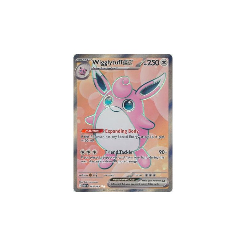 Scarlet & Violet 151 - Wigglytuff ex - 187/165