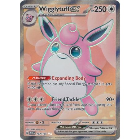 Scarlet & Violet 151 - Wigglytuff ex - 187/165