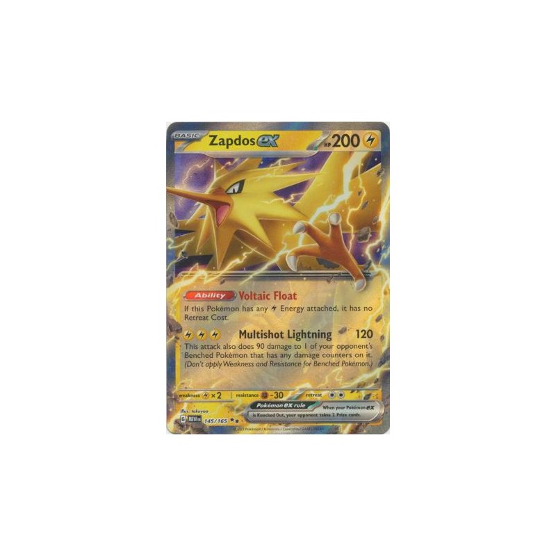 Scarlet & Violet 151 - Zapdos ex - 145/165