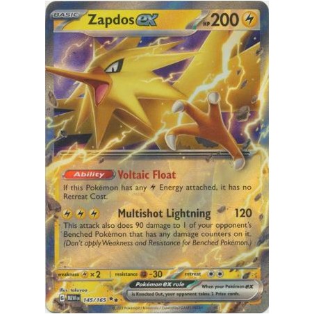 Scarlet & Violet 151 - Zapdos ex - 145/165