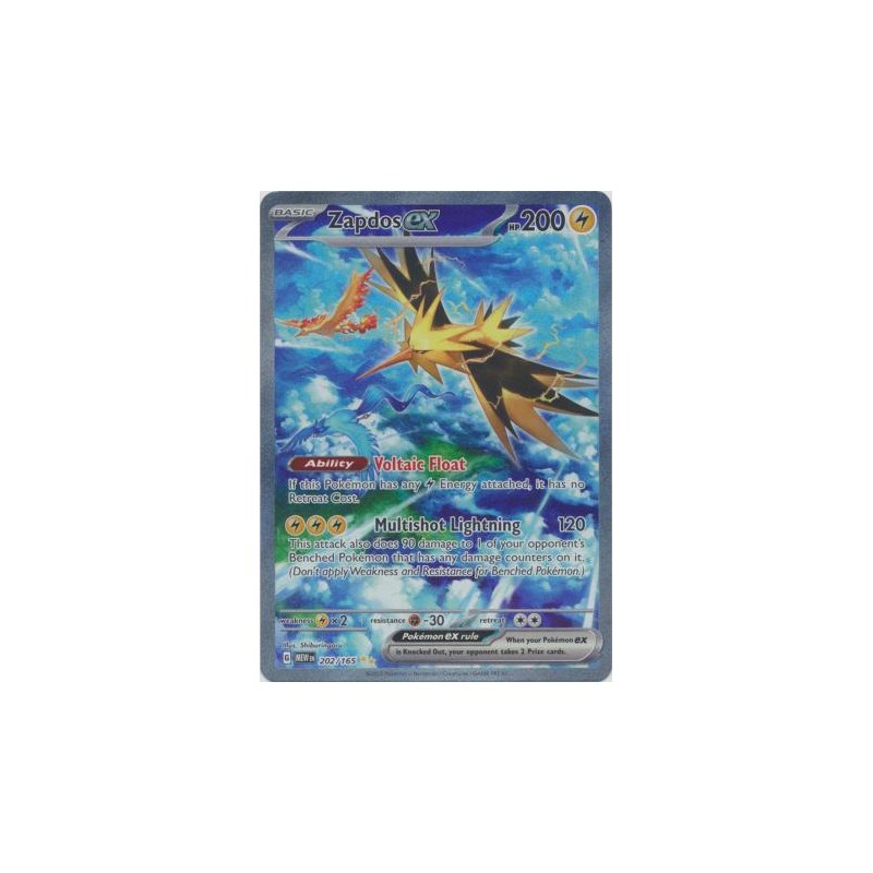 Scarlet & Violet 151 - Zapdos ex - 202/165