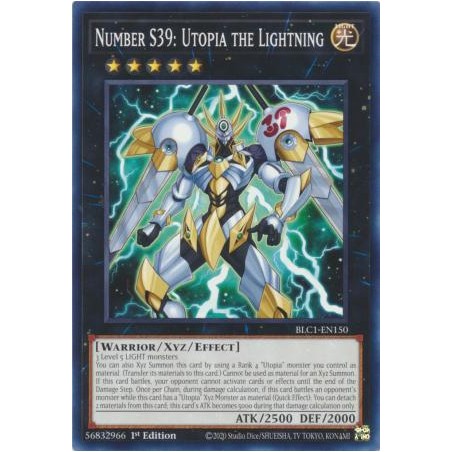 Battles of Legend: Chapter 1 - Number S39: Utopia the Lightning