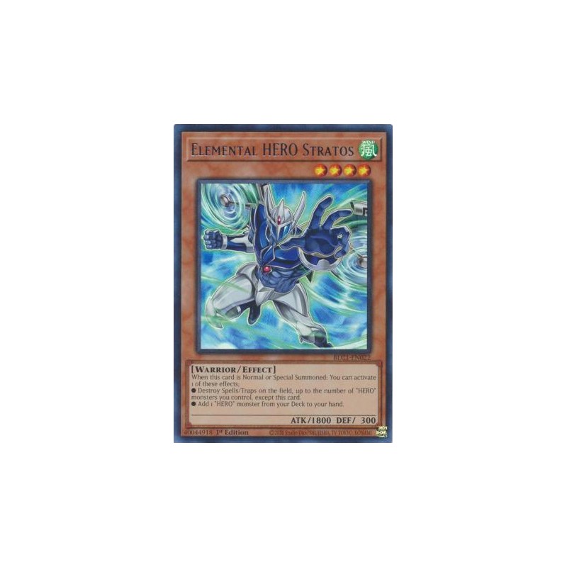 Battles of Legend: Chapter 1 - Elemental HERO Stratos (Alt. Art) (Silver)