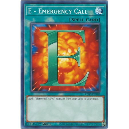 Legendary Duelists Season 3 - E - Emergency Call