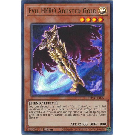 Legendary Duelists Season 3 - Evil HERO Adusted Gold