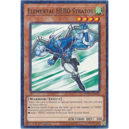 Hidden Arsenal: Chapter 1 - Elemental HERO Stratos