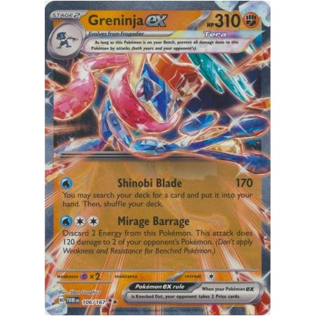 Twilight Masquerade - Greninja ex - 106/167