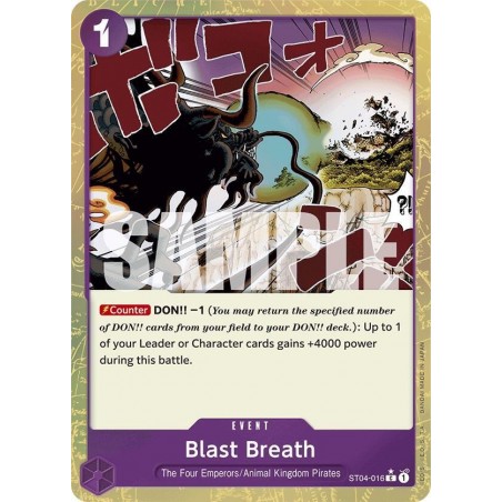 Premium Booster - Blast Breath (Textured Foil)