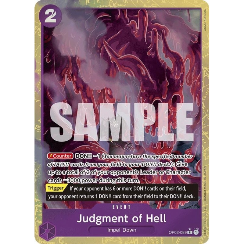 Premium Booster - Judgment of Hell (Alternate Art)