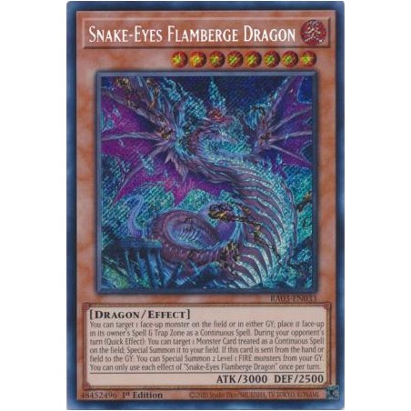 Quarter Century Bonanza - Snake-Eyes Flamberge Dragon