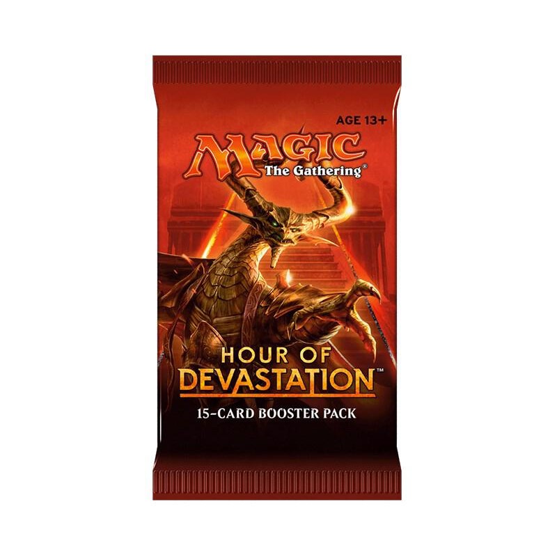 thumbnail image 2 of Magic The Gathering Hour Of Devastation Booster Pack – New Factory Sealed MTG 2 of 4