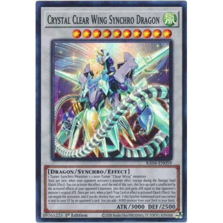Quarter Century Stampede - Crystal Clear Wing Synchro Dragon