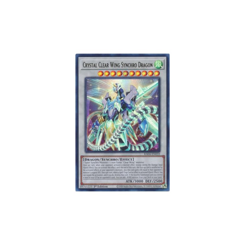 Quarter Century Stampede - Crystal Clear Wing Synchro Dragon