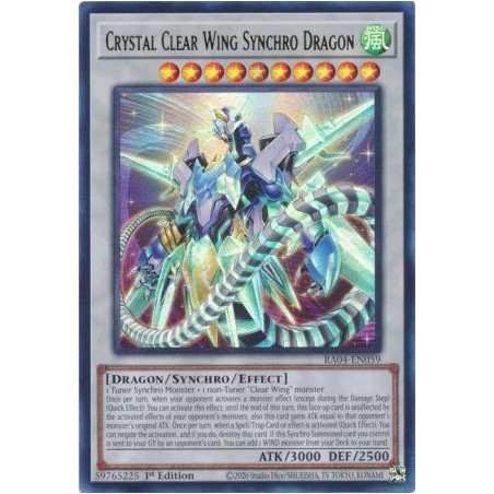Quarter Century Stampede - Crystal Clear Wing Synchro Dragon