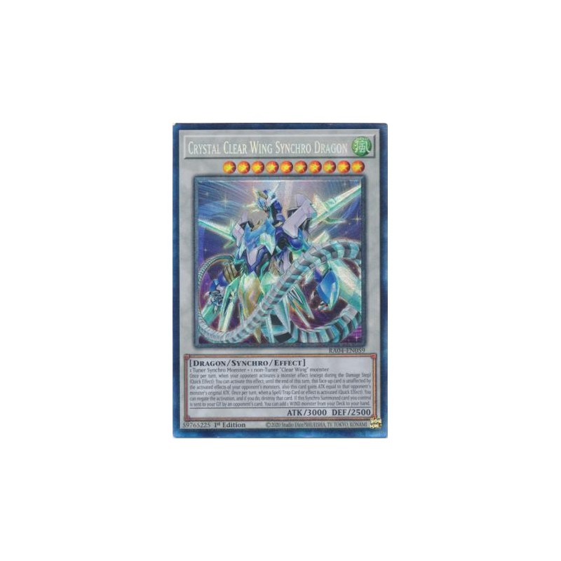Quarter Century Stampede - Crystal Clear Wing Synchro Dragon