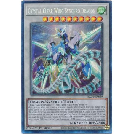 Quarter Century Stampede - Crystal Clear Wing Synchro Dragon
