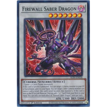 Alliance Insight - Firewall Saber Dragon