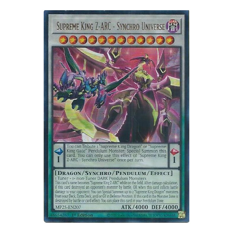Mega Tin 2025 - Supreme King Z-ARC - Synchro Universe