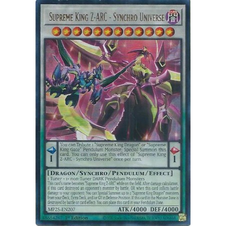 Mega Tin 2025 - Supreme King Z-ARC - Synchro Universe