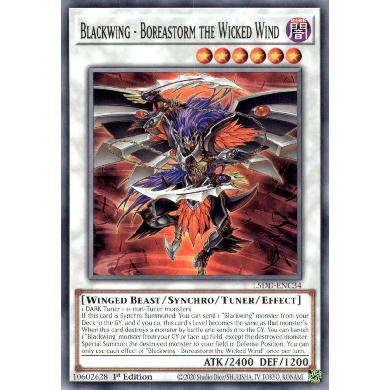 Legendary 5D's Decks - Blackwing - Boreastorm the Wicked Wind