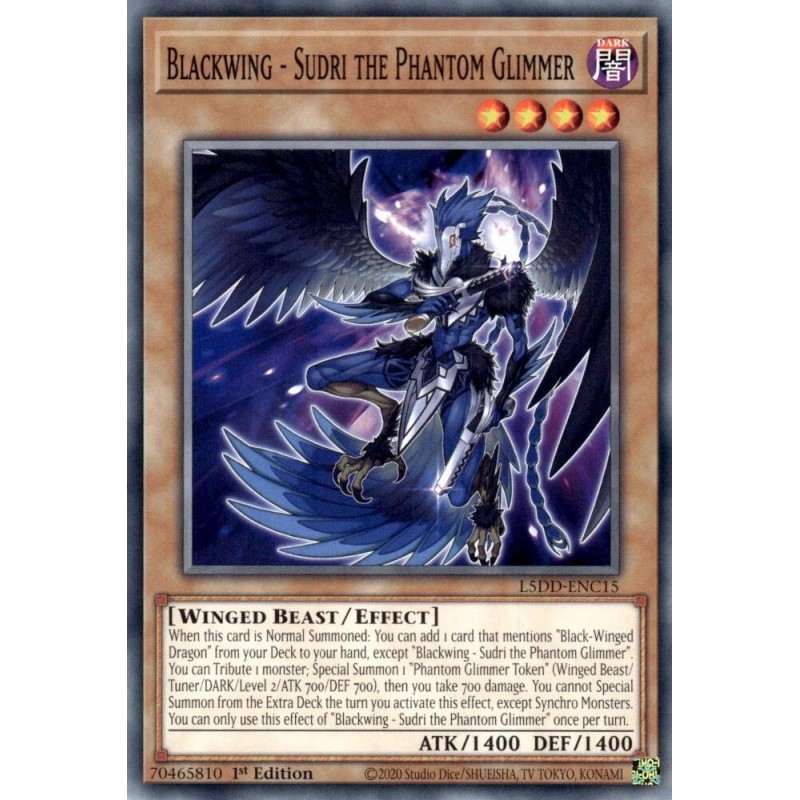 Legendary 5D's Decks - Blackwing - Sudri the Phantom Glimmer