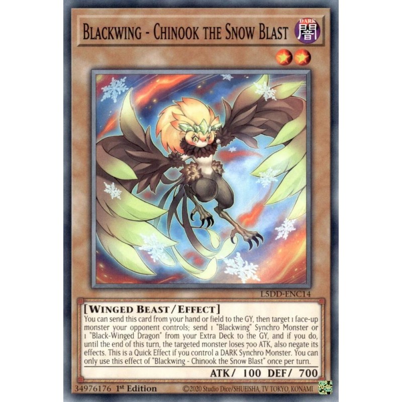 Legendary 5D's Decks - Blackwing - Chinook the Snow Blast