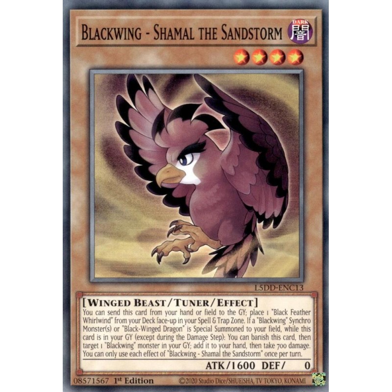 Legendary 5D's Decks - Blackwing - Shamal the Sandstorm