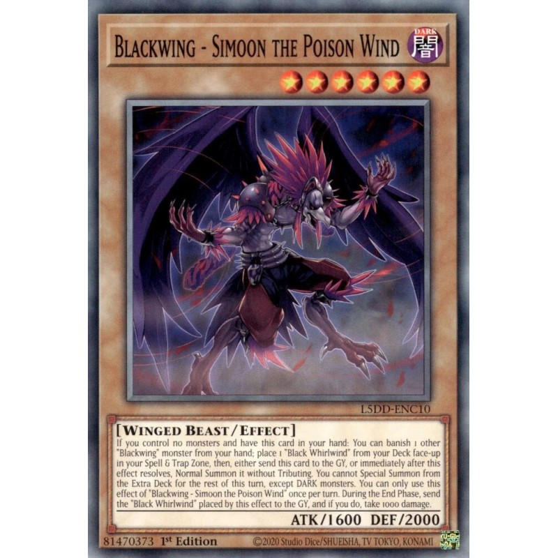 Legendary 5D's Decks - Blackwing - Simoon the Poison Wind