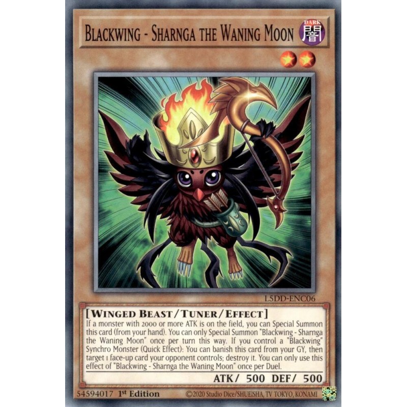 Legendary 5D's Decks - Blackwing - Sharnga the Waning Moon