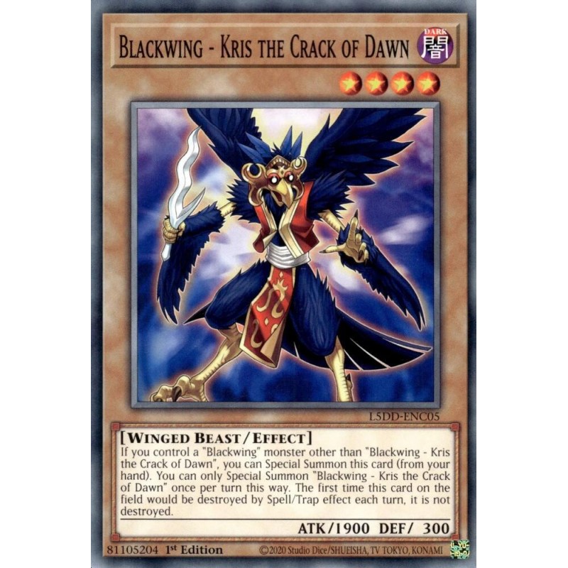 Legendary 5D's Decks - Blackwing - Kris the Crack of Dawn