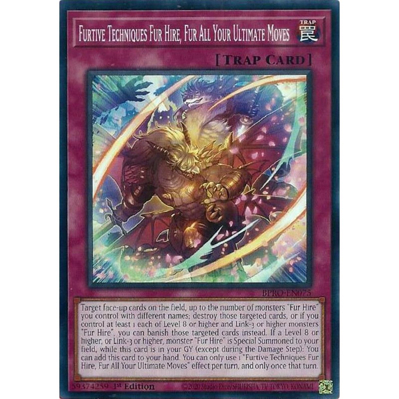 Burst Protocol - Furtive Techniques Fur Hire, Fur All Your Ultimate Moves