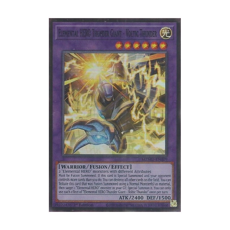 Maze of Muertos - Elemental HERO Thunder Giant - Voltic Thunder