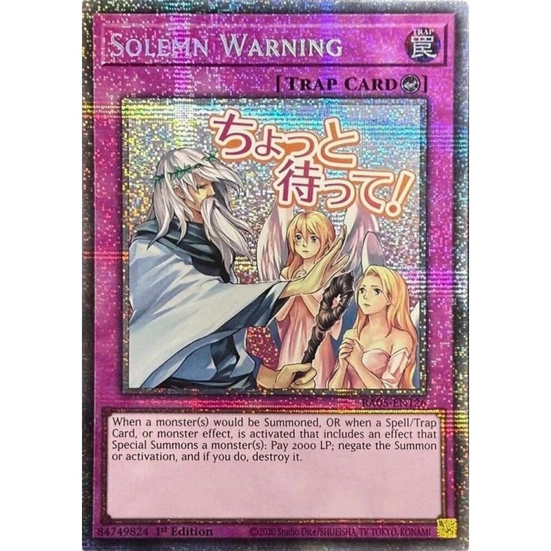 Rarity Collection 5 - Solemn Warning