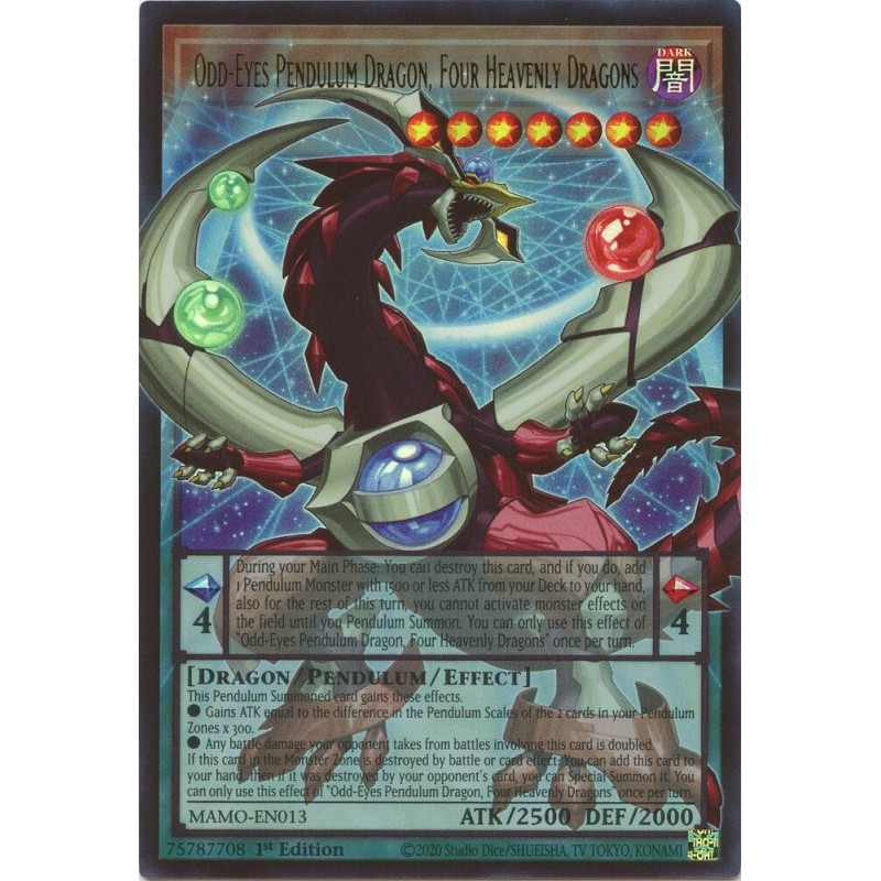 Magnificent Monsters - Odd-Eyes Pendulum Dragon, Four Heavenly Dragons (Overframe)