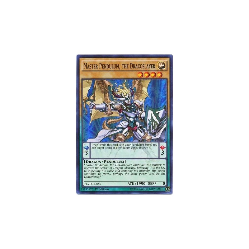 Pendulum Evolution - ﻿﻿﻿Master Pendulum, the Dracoslayer