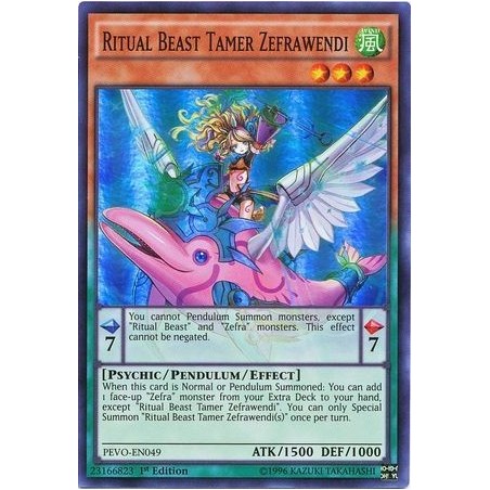 Pendulum Evolution - ﻿﻿﻿Ritual Beast Tamer Zefrawendi